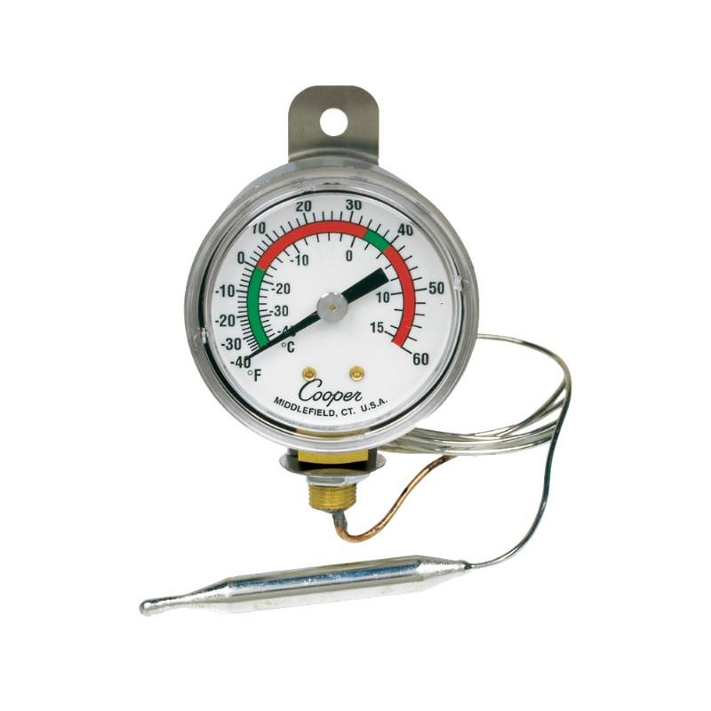 Tech Instrumentation 6642-06 -40/60 ° F/C Hanging No Flange Vapor Tension Panel Thermometer