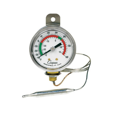 6642-06 -40/60 ° F/C Hanging No Flange Vapor Tension Panel Thermometer