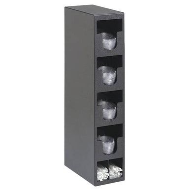 DISPENSE-RITE TLO-4BT UPRIGHT LID ORGANIZER 6-COMPARTMENT