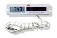 Tech Instrumentation SP160 Solar Powered Thermometer, White or Black, 4.92 FT Cord